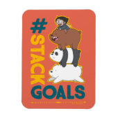 We zijn Beren en Chloe - #StackGoals Magneet (Verticaal)