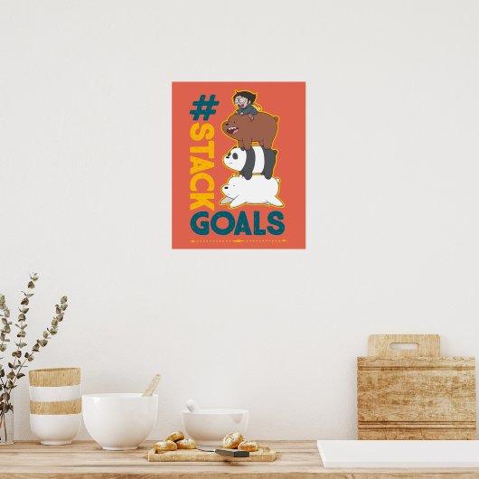 We zijn Beren en Chloe - #StackGoals Poster (Keuken)