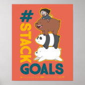 We zijn Beren en Chloe - #StackGoals Poster (Voorkant)