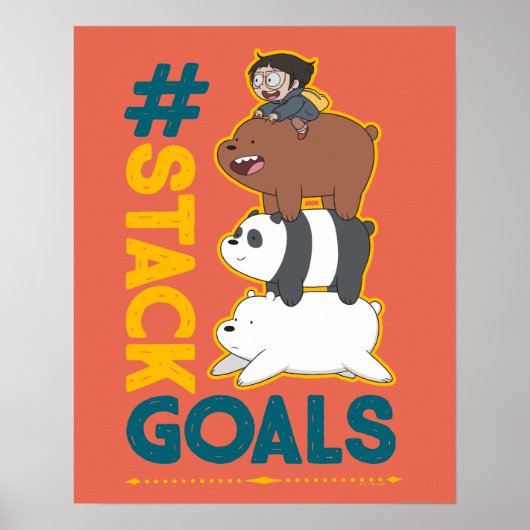 We zijn Beren en Chloe - #StackGoals Poster (Voorkant)