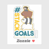 We zijn Beren en Chloe - #StackGoals Sticker (Vel)