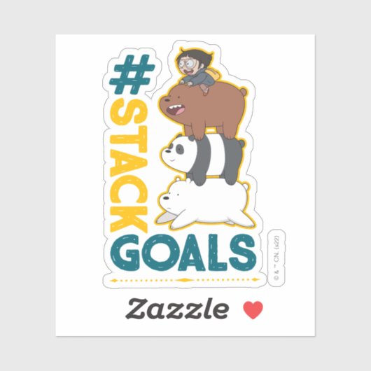 We zijn Beren en Chloe - #StackGoals Sticker (Vel)
