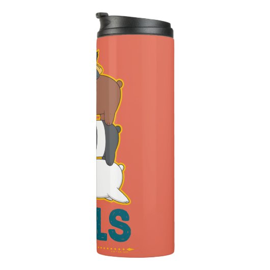 We zijn Beren en Chloe - #StackGoals Thermosbeker (Geroteerd rechts)