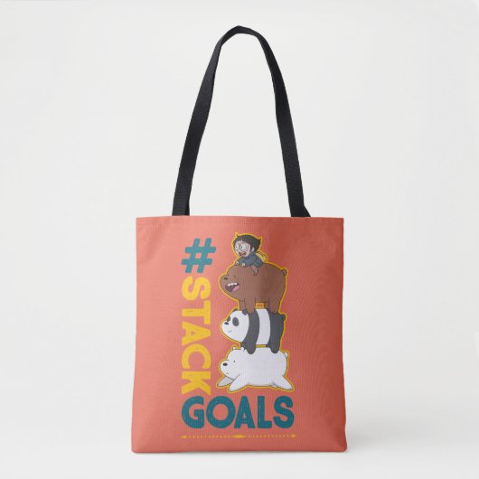 We zijn Beren en Chloe - #StackGoals Tote Bag (Voorkant)