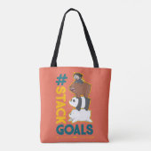 We zijn Beren en Chloe - #StackGoals Tote Bag (Achterkant)