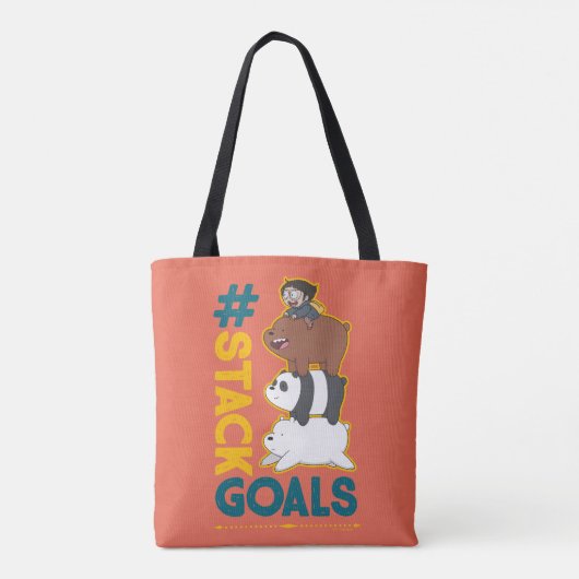 We zijn Beren en Chloe - #StackGoals Tote Bag (Achterkant)