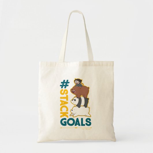 We zijn Beren en Chloe - #StackGoals Tote Bag (Voorkant)