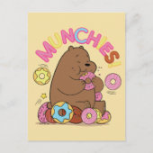 We zijn Beren, Grizz Donut Munchies. Briefkaart (Voorkant)