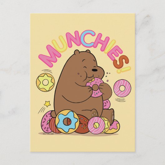 We zijn Beren, Grizz Donut Munchies. Briefkaart (Voorkant)