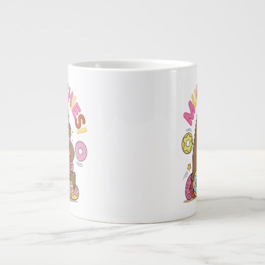 We zijn Beren, Grizz Donut Munchies. Grote Koffiekop (Voorkant)