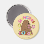 We zijn Beren, Grizz Donut Munchies. Magneet (Voorkant / Achterkant)