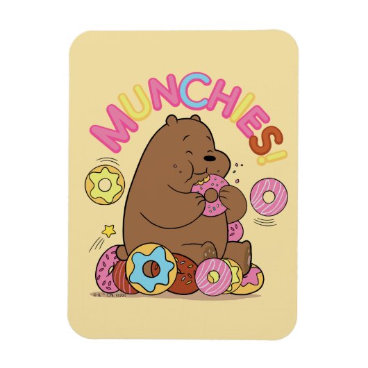 We zijn Beren, Grizz Donut Munchies. Magneet (Verticaal)