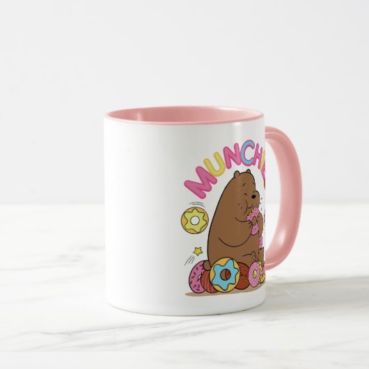 We zijn Beren, Grizz Donut Munchies. Mok (Voorkant rechts)