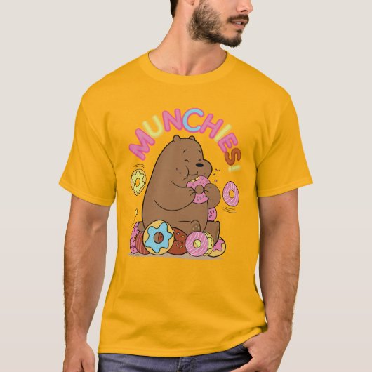 We zijn Beren, Grizz Donut Munchies. T-shirt (Voorkant)