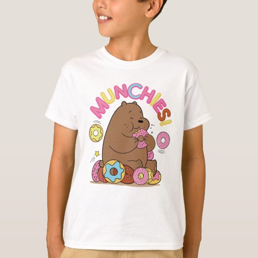 We zijn Beren, Grizz Donut Munchies. T-shirt (Voorkant)