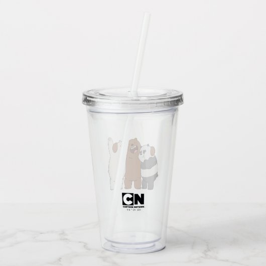 We zijn Beren Group Hug Acryl Drinkbeker (Achterkant)