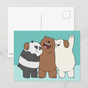We zijn Beren Group Hug Briefkaart