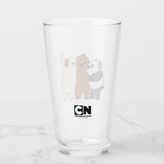We zijn Beren Group Hug Glas (Achterkant)