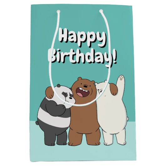 We zijn Beren Group Hug Medium Cadeauzakje (Voorkant)