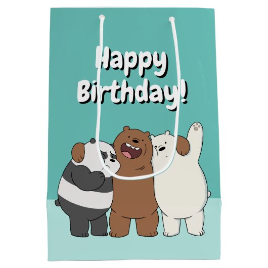 We zijn Beren Group Hug Medium Cadeauzakje (Achterkant)