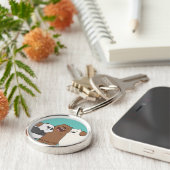 We zijn Beren Group Hug Sleutelhanger (Zijkant)