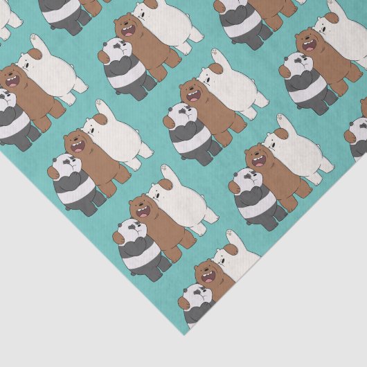 We zijn Beren Group Hug Tissuepapier (Detail)