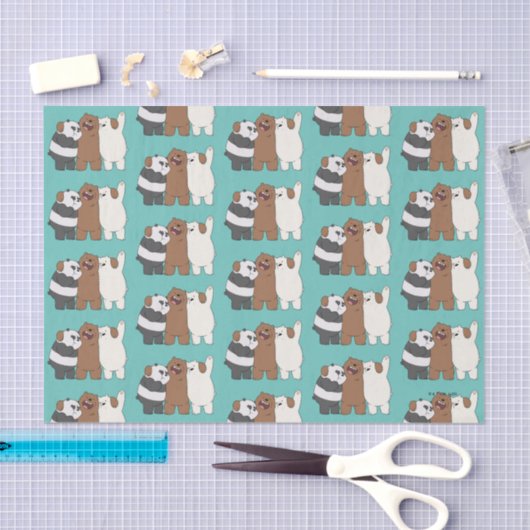 We zijn Beren Group Hug Tissuepapier (Craft)