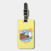We zijn Beren Hallo zomer. Laten we Fun hebben Bagagelabel (Voorkant verticaal)