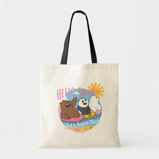 We zijn Beren Hallo zomer. Laten we Fun hebben Tote Bag (Voorkant)
