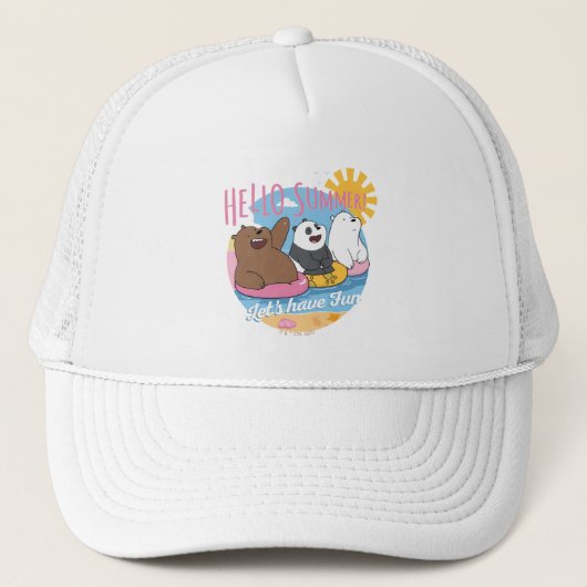 We zijn Beren Hallo zomer. Laten we Fun hebben Trucker Pet (Voorkant)
