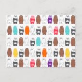 We zijn Beren kleurrijk Beer patroon Briefkaart (Voorkant)