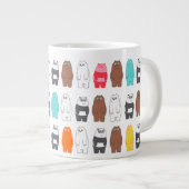 We zijn Beren kleurrijk Beer patroon Grote Koffiekop (Voorkant rechts)