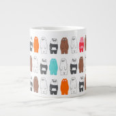 We zijn Beren kleurrijk Beer patroon Grote Koffiekop (Voorkant)