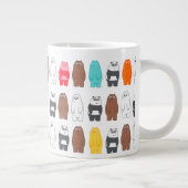 We zijn Beren kleurrijk Beer patroon Grote Koffiekop (Rechts)