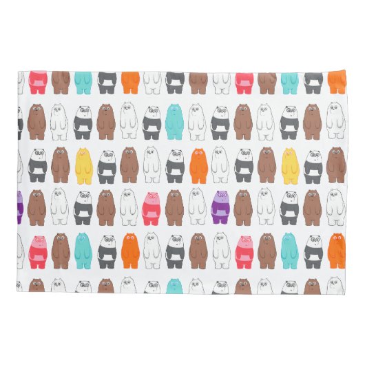 We zijn Beren kleurrijk Beer patroon Kussensloop (Achterkant)