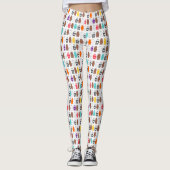 We zijn Beren kleurrijk Beer patroon Leggings (Voorkant)