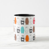 We zijn Beren kleurrijk Beer patroon Mok (Midden)