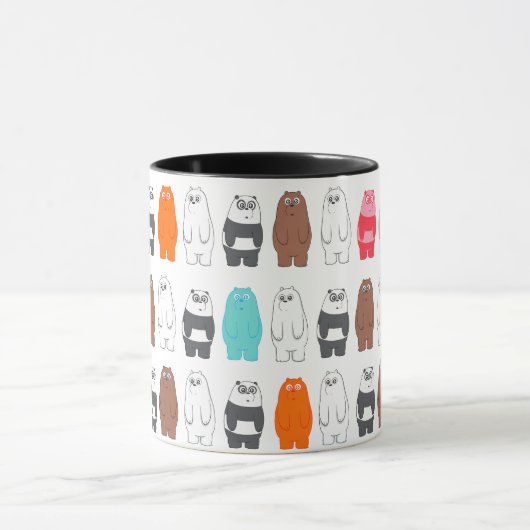We zijn Beren kleurrijk Beer patroon Mok (Midden)