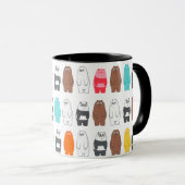 We zijn Beren kleurrijk Beer patroon Mok (Voorkant rechts)