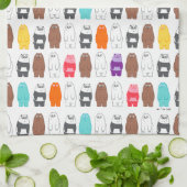 We zijn Beren kleurrijk Beer patroon Theedoek (Gevouwen)