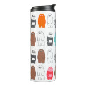 We zijn Beren kleurrijk Beer patroon Thermosbeker (Gedraaid links)