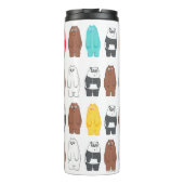 We zijn Beren kleurrijk Beer patroon Thermosbeker (Achterkant)