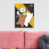 We zijn Beren - laatste Pizza Slice Canvas Afdruk (Insitu (Woonkamer))