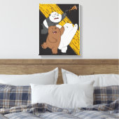 We zijn Beren - laatste Pizza Slice Canvas Afdruk (Insitu (Slaapkamer))