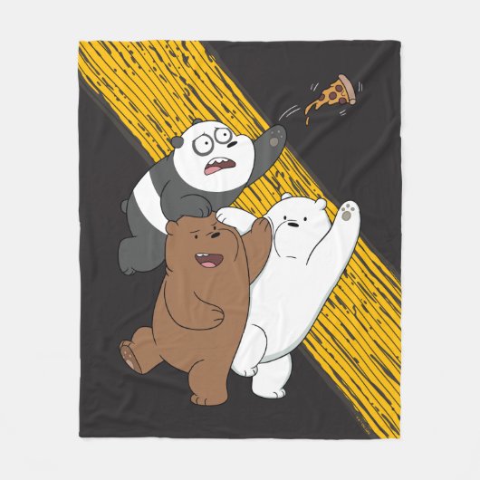 We zijn Beren - laatste Pizza Slice Fleece Deken (Voorkant)