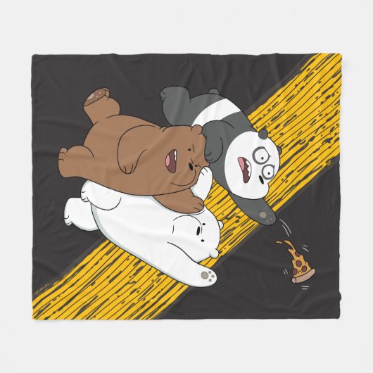 We zijn Beren - laatste Pizza Slice Fleece Deken (Voorkant (Horizontaal))