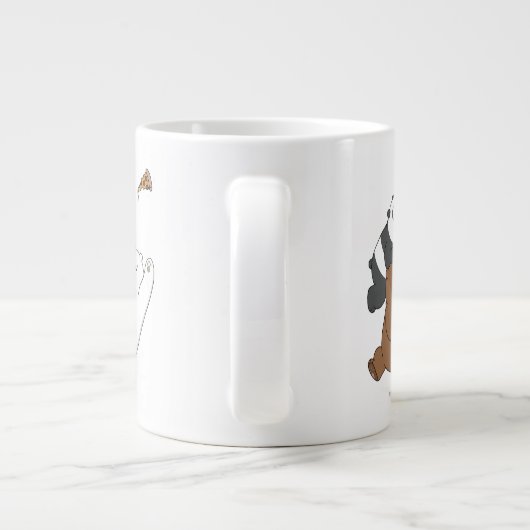 We zijn Beren - laatste Pizza Slice Grote Koffiekop (Achterkant)