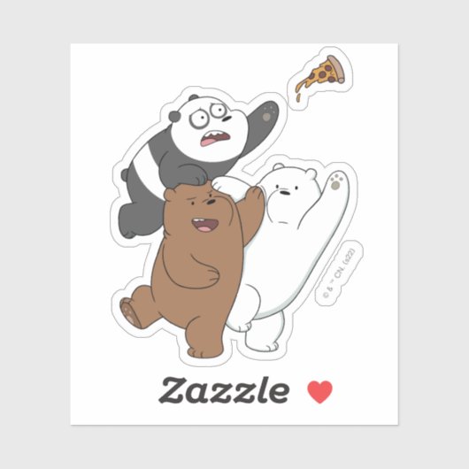 We zijn Beren - laatste Pizza Slice Sticker (Vel)