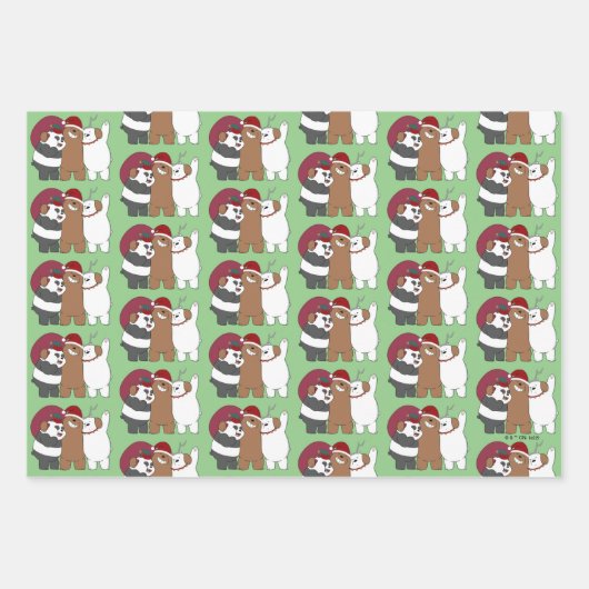 We zijn Beren - Seizoensgroeten Inpakpapier Vel (Voorkant 3)