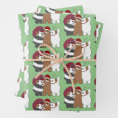 We zijn Beren - Seizoensgroeten Inpakpapier Vel (In situ)